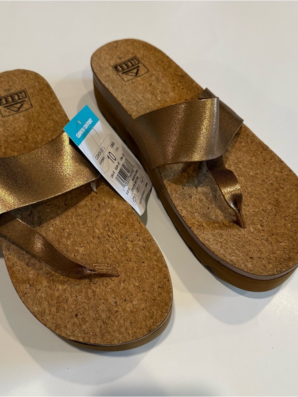 Reef Women’s Cork Slide Sandals in Rose Gold - Picture 3 of 6